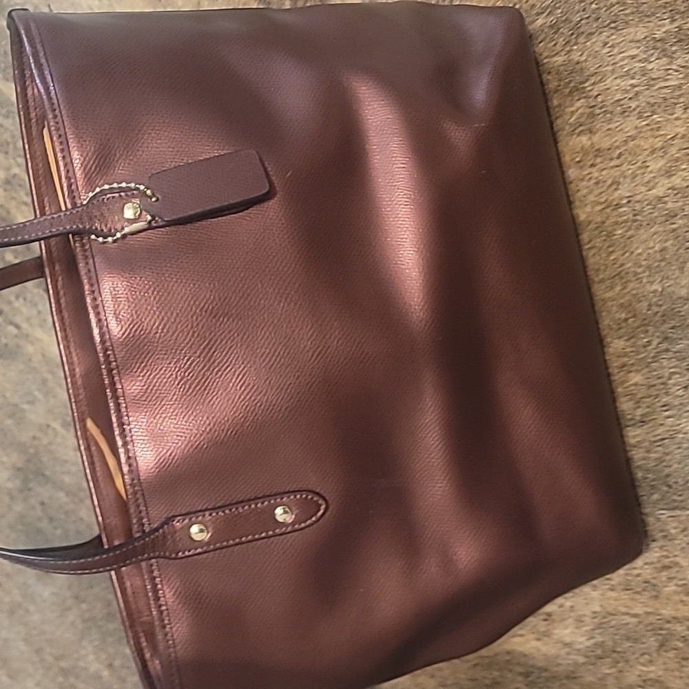 Coach Burgundy Leather Shoulder Bag Set - Picture 5 of 8
